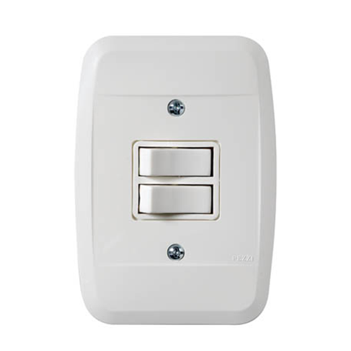 Interruptor Paralelo c/Caixa Sobrepor Branca 61510 - Pezzi